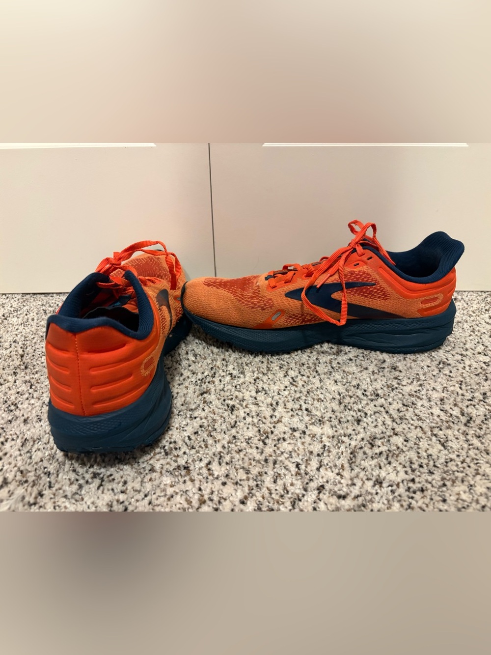 Brooks men’s Orange and Navy Blue Running Sneakers